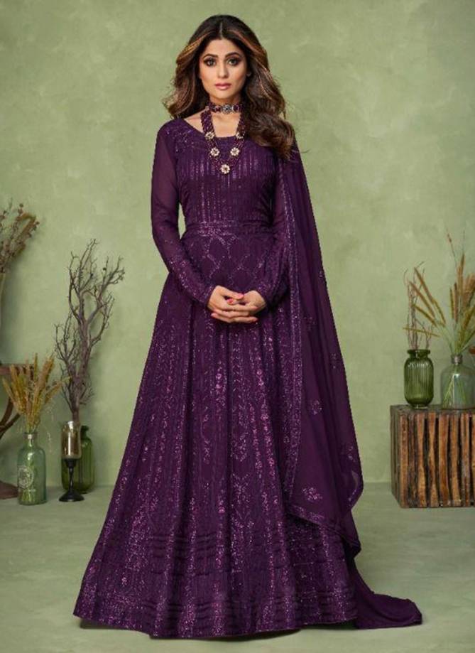 AASHIRWAD MASAKALI Heavy Wedding Wear Georgette Salwar Suit Collection